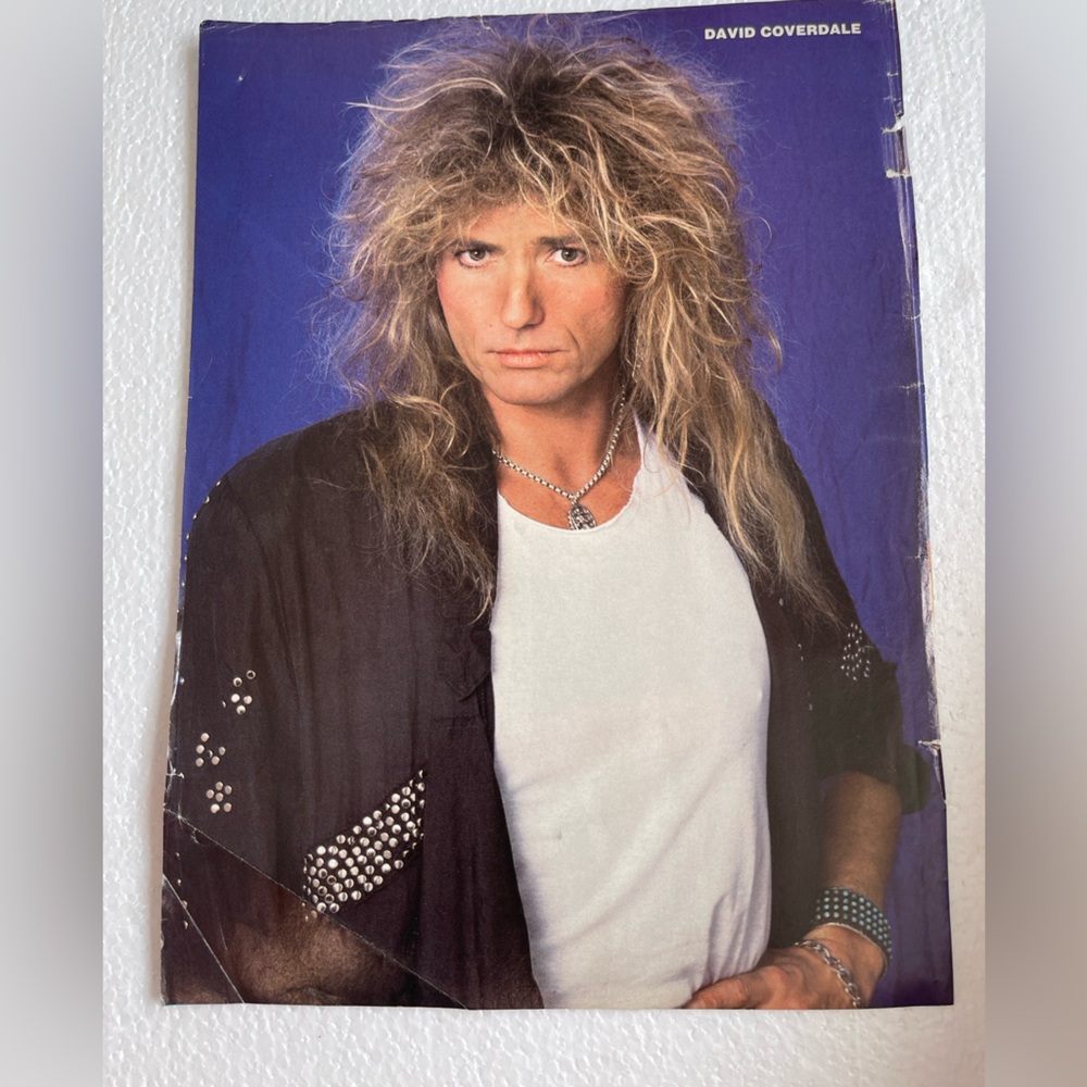 Vintage Whitesnake David Coverdale pinup